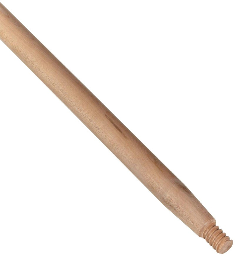 44019 60" Hardwood Handle, Threaded Wood Tip, 1-1/8" Diameter, Made in the USA